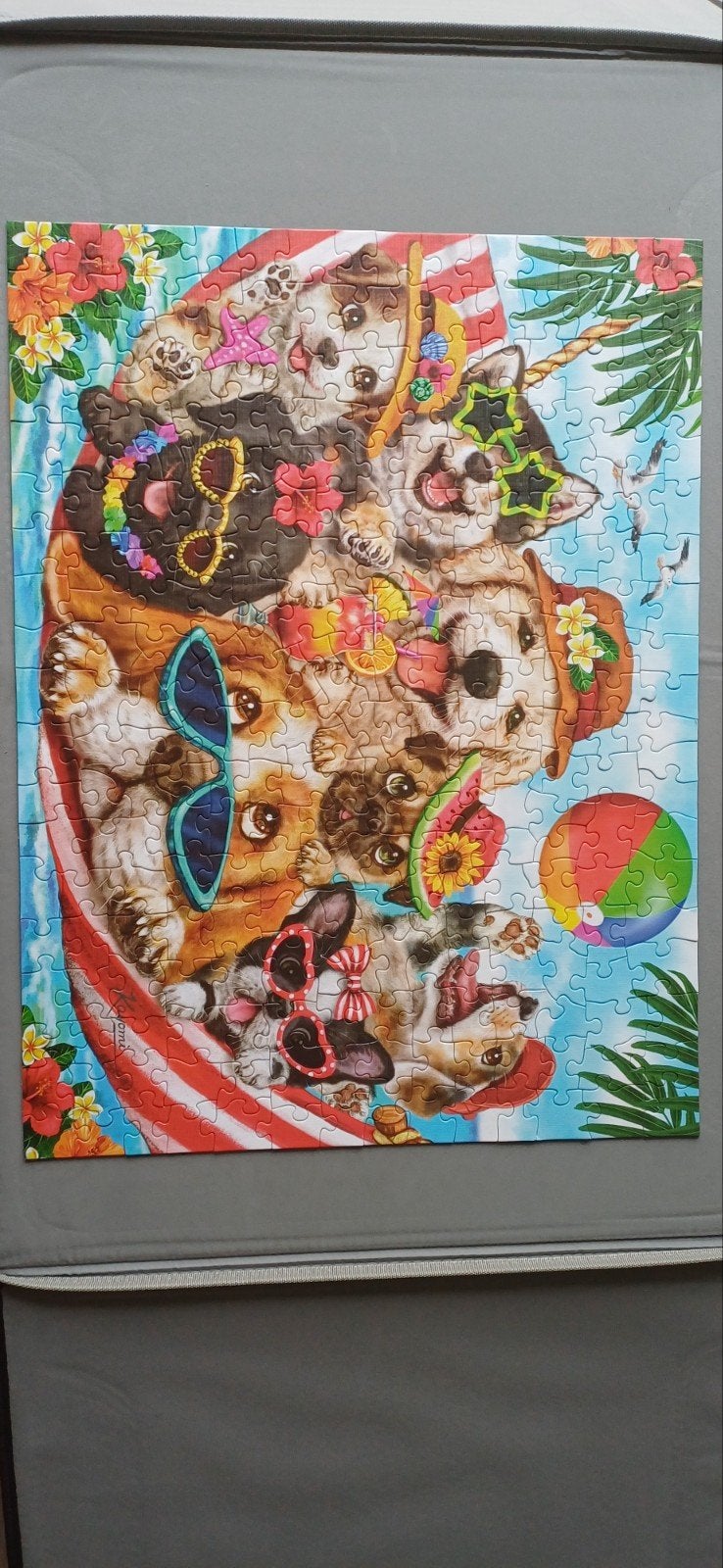Cobble Hill puzzel hondjes, Hobby en Vrije tijd, Denksport en Puzzels, Ophalen, Zo goed als nieuw