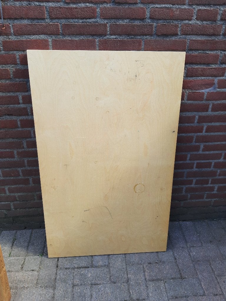 Populieren multiplexplaat, 2 Palen, 4 Vuren latten, Doe-het-zelf en Verbouw, Ophalen, Nieuw, Hout