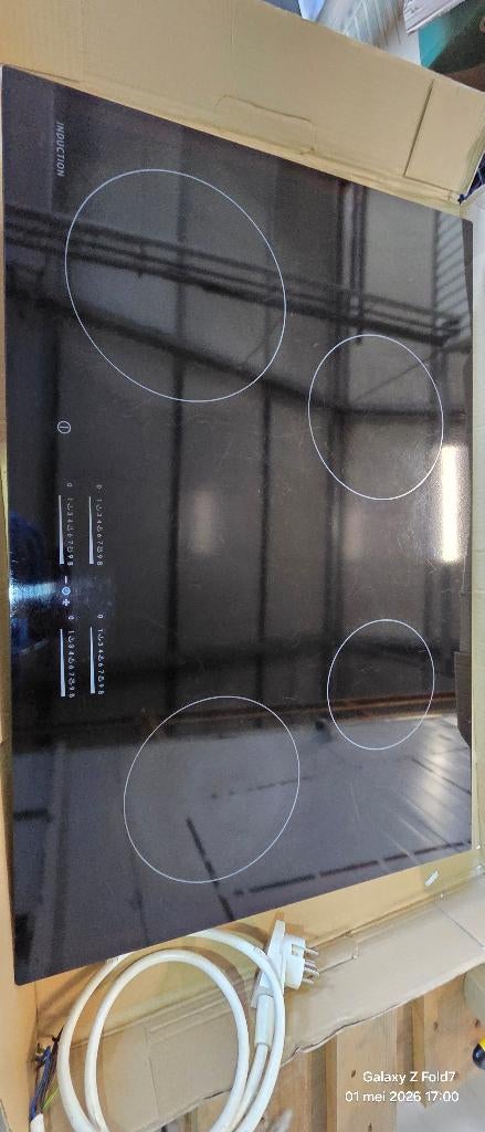 IKEA Framtid HINs4 inductie kookplaat 78cm, Witgoed en Apparatuur, Kookplaten, Ophalen, Gebruikt, 4 kookzones, Inbouw