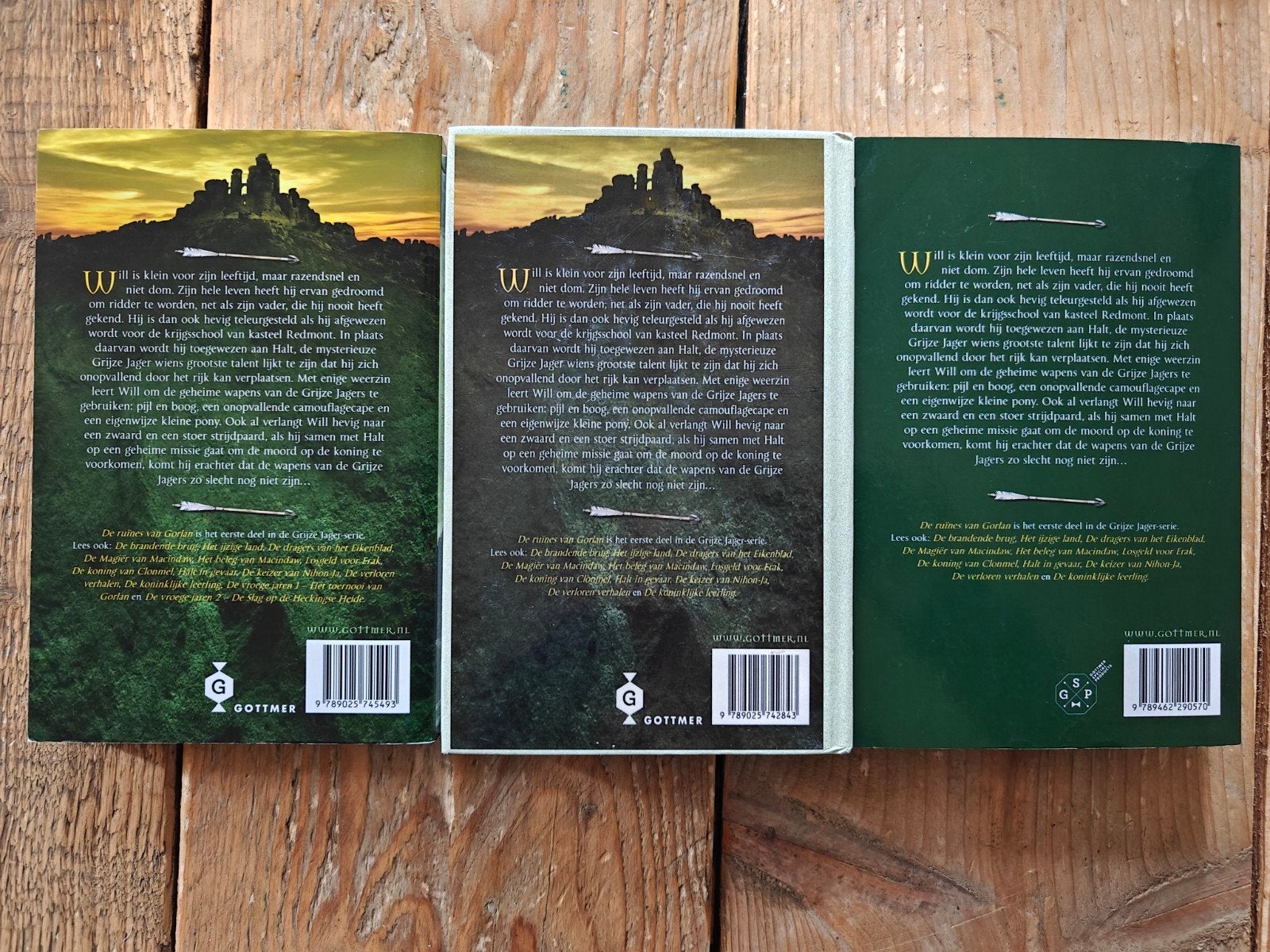 3 Versies van De Grijze jager, deel 1., Boeken, Ophalen of Verzenden, Zo goed als nieuw