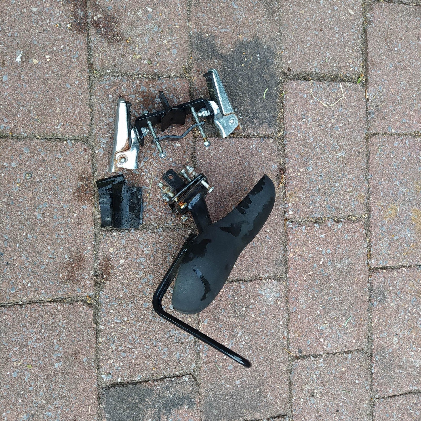 Set voor fietsstoeltje op de stang, Ophalen