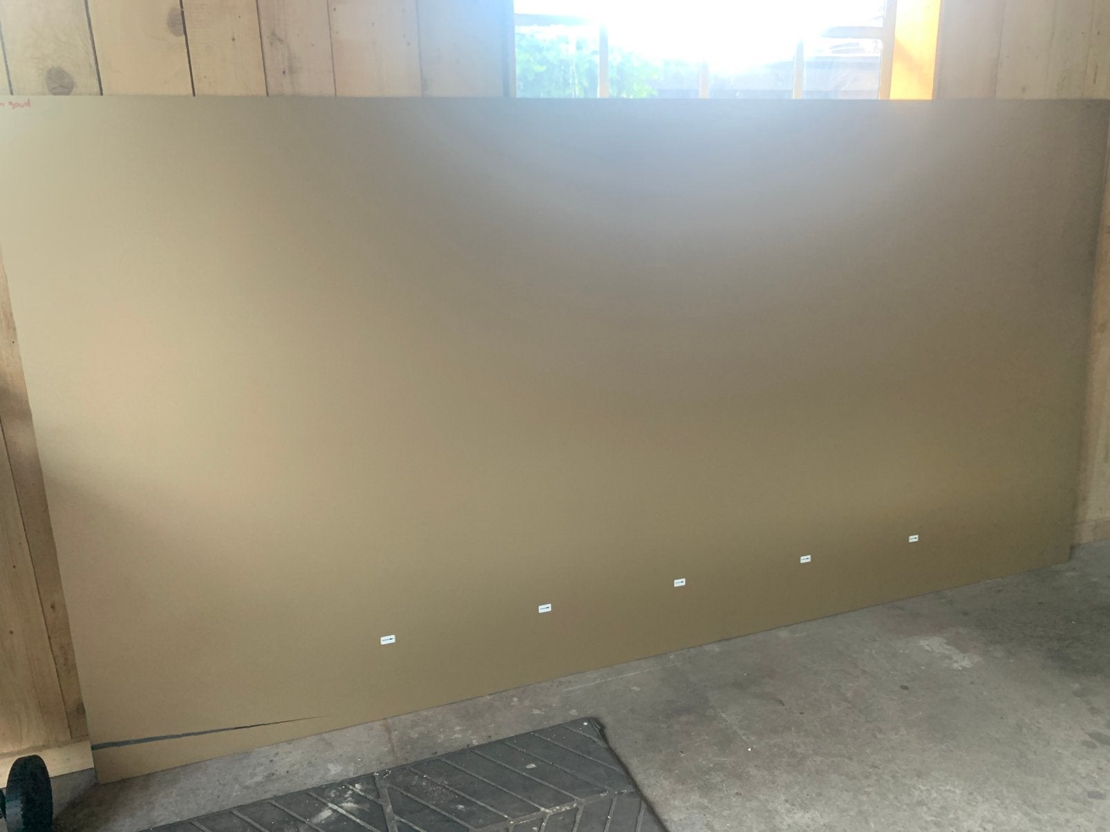 Trespa plaat 3050 x 1530 x 8 mm goudkleur, Ophalen of Verzenden, Zo goed als nieuw