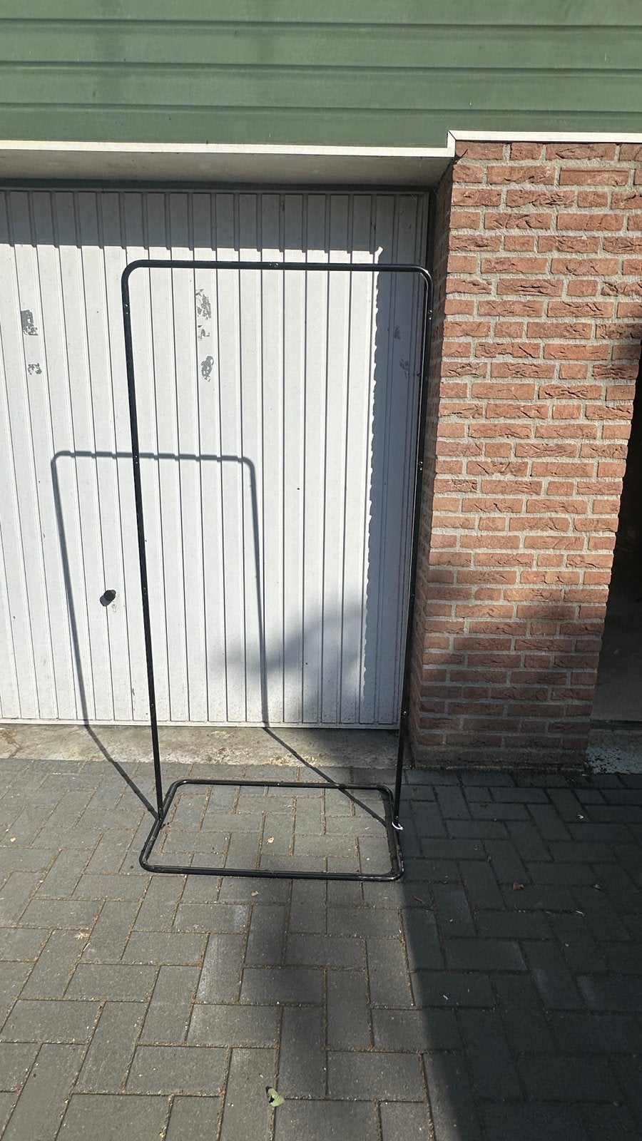 Zwart metalen rek voor welkomstbord of decoratie, Ophalen, Gebruikt, Versiering, Geboorte of Huwelijk