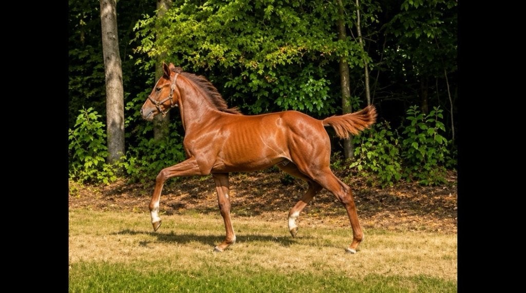 Veelbelovend hengstveulen uit bewezen stam, Dieren en Toebehoren, Minder dan 160 cm, Niet van toepassing, Dressuurpaard, 0 tot 2 jaar