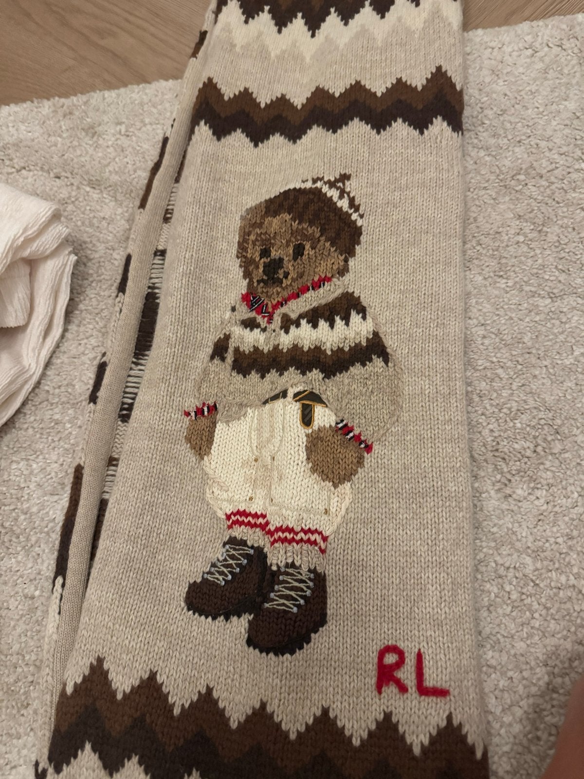 Ralph Lauren Polo Bear Sjaal - Nieuw!, Ophalen of Verzenden, Nieuw, Sjaal