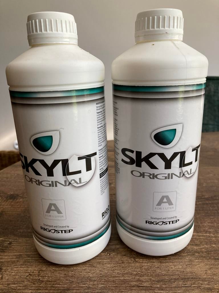 2 flessen Rigostep Skylt Original 2K PU Lak - Watergedragen, Overige kleuren, Nieuw, Ophalen of Verzenden, Lak