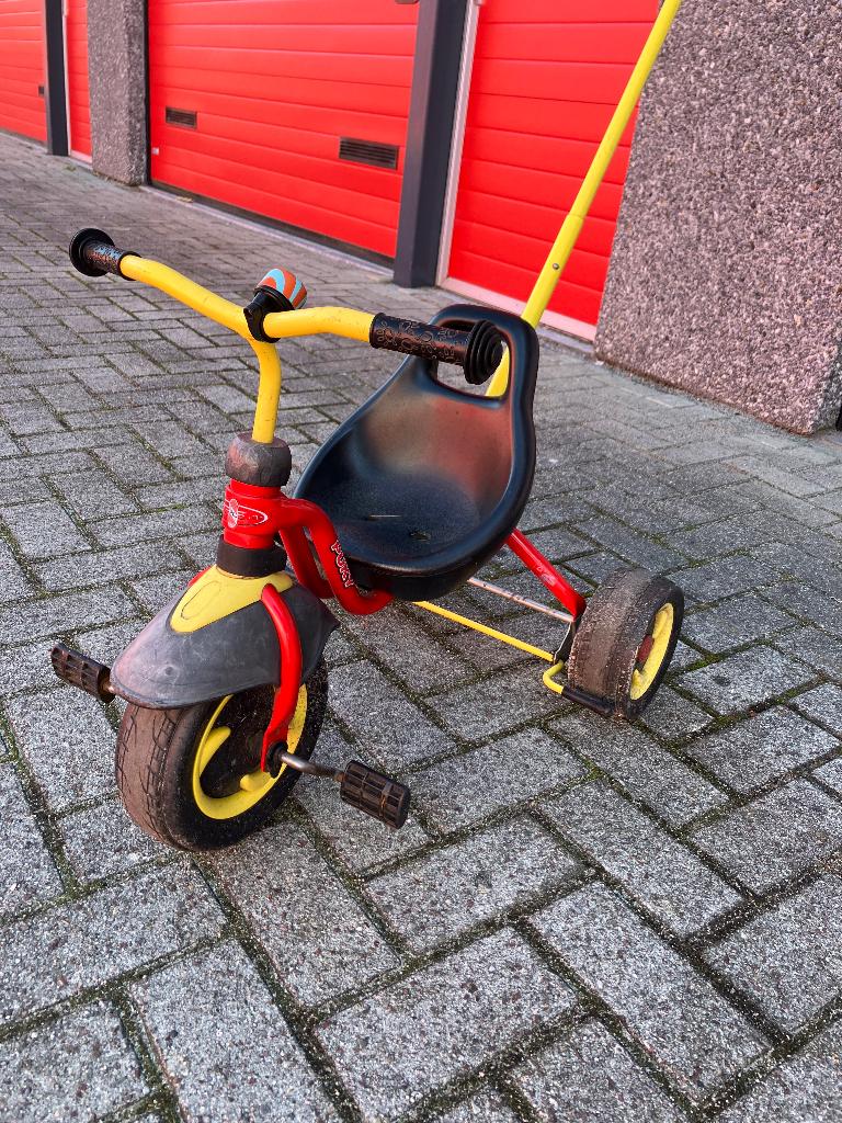 Puky Driewieler met Duwstang en Bel, Ophalen, Gebruikt, Puky, Duwstang