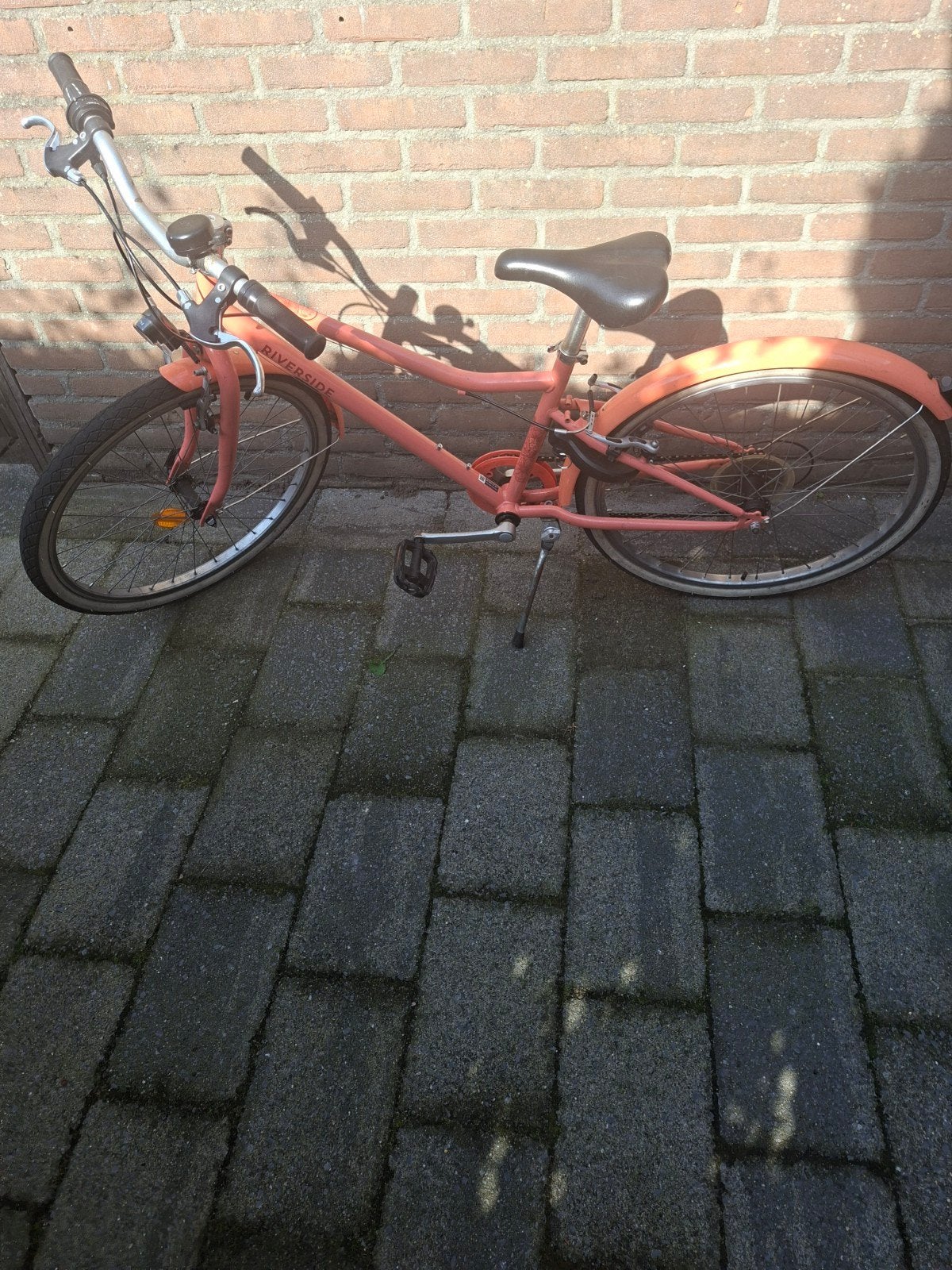Riverside kinderfiets 24 inch - Oranje, Fietsen en Brommers, Ophalen, Terugtraprem, Riverside, Handrem