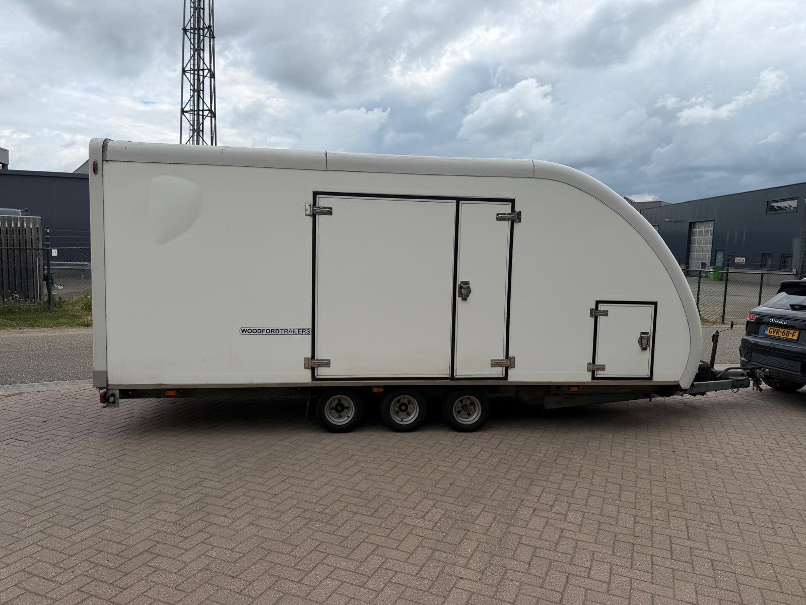 Woodford autotrailer met electrische lier, Ophalen, Gebruikt