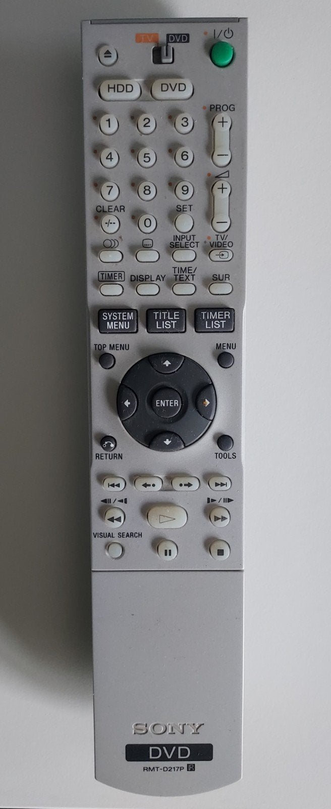 Sony RMT-D217P DVD afstandsbediening, Ophalen of Verzenden, Gebruikt, Origineel, Dvd