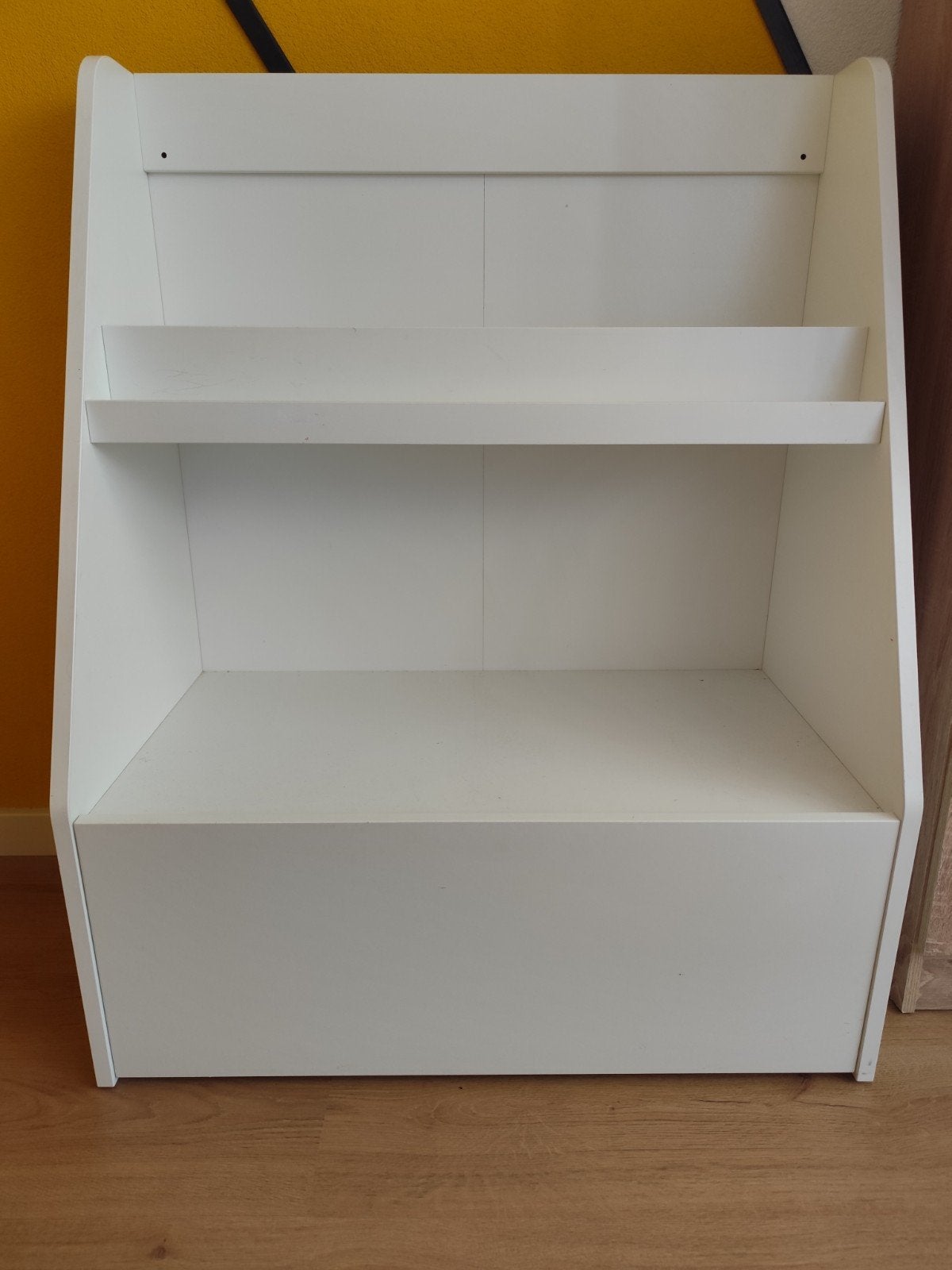 Ikea Bergig Boekenkast met Opbergla - Wit, Gebruikt, 100 tot 150 cm, Met lade(s), 25 tot 50 cm