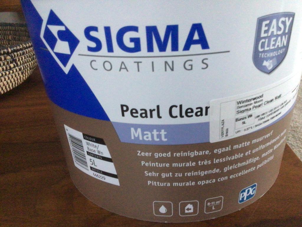 Nieuwe 5L Sigma Clear Matt Winterwood Benjamin Moore, Ophalen, Nieuw, Overige kleuren