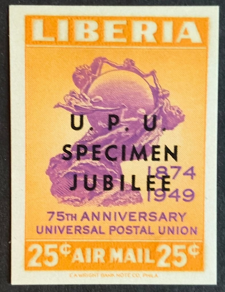 LIBERIA - UPU (met opdruk) 1950, Verzenden, Overige landen, Postfris