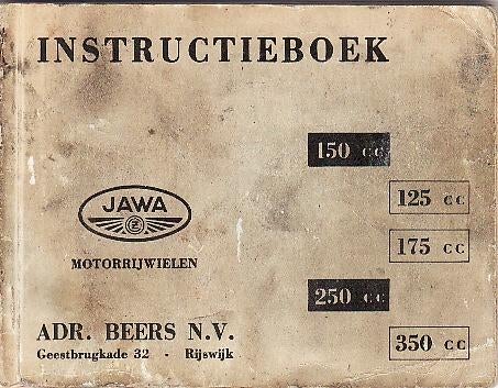 Jawa 125 150, 175, 250 350 cc handleiding (7359z), Motoren, Handleidingen en Instructieboekjes, Overige merken, Ophalen of Verzenden
