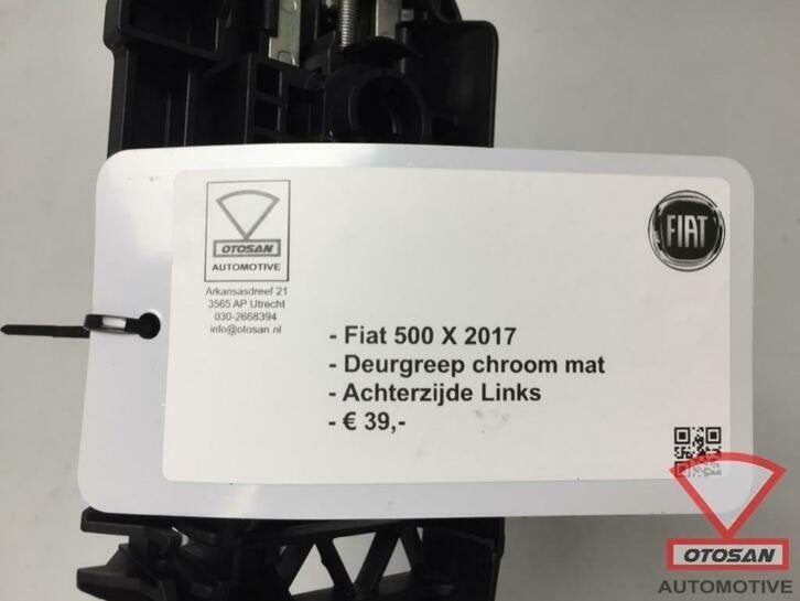 fiat 500 x 500x deurgreep deur greep chroom mat links achter, Gebruikt, Stellantis Europe S.p.A., Ophalen of Verzenden, Info@stellantis.com