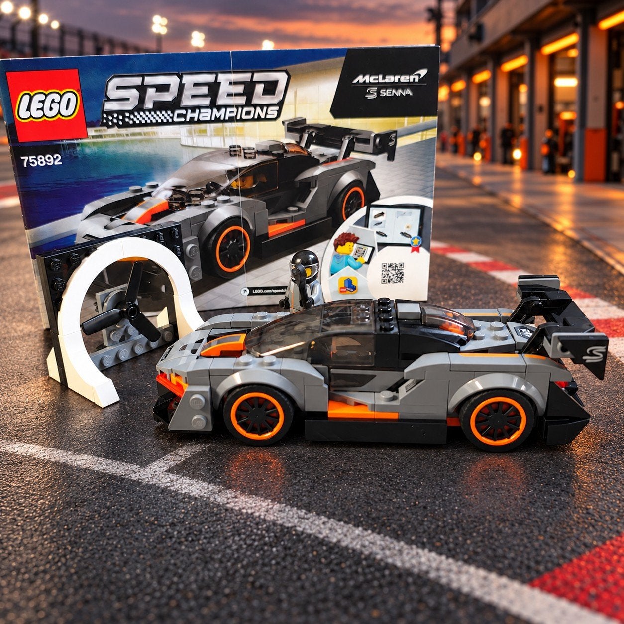 LEGO Speed Champions McLaren Senna 75892, Ophalen of Verzenden, Zo goed als nieuw, Overige merken