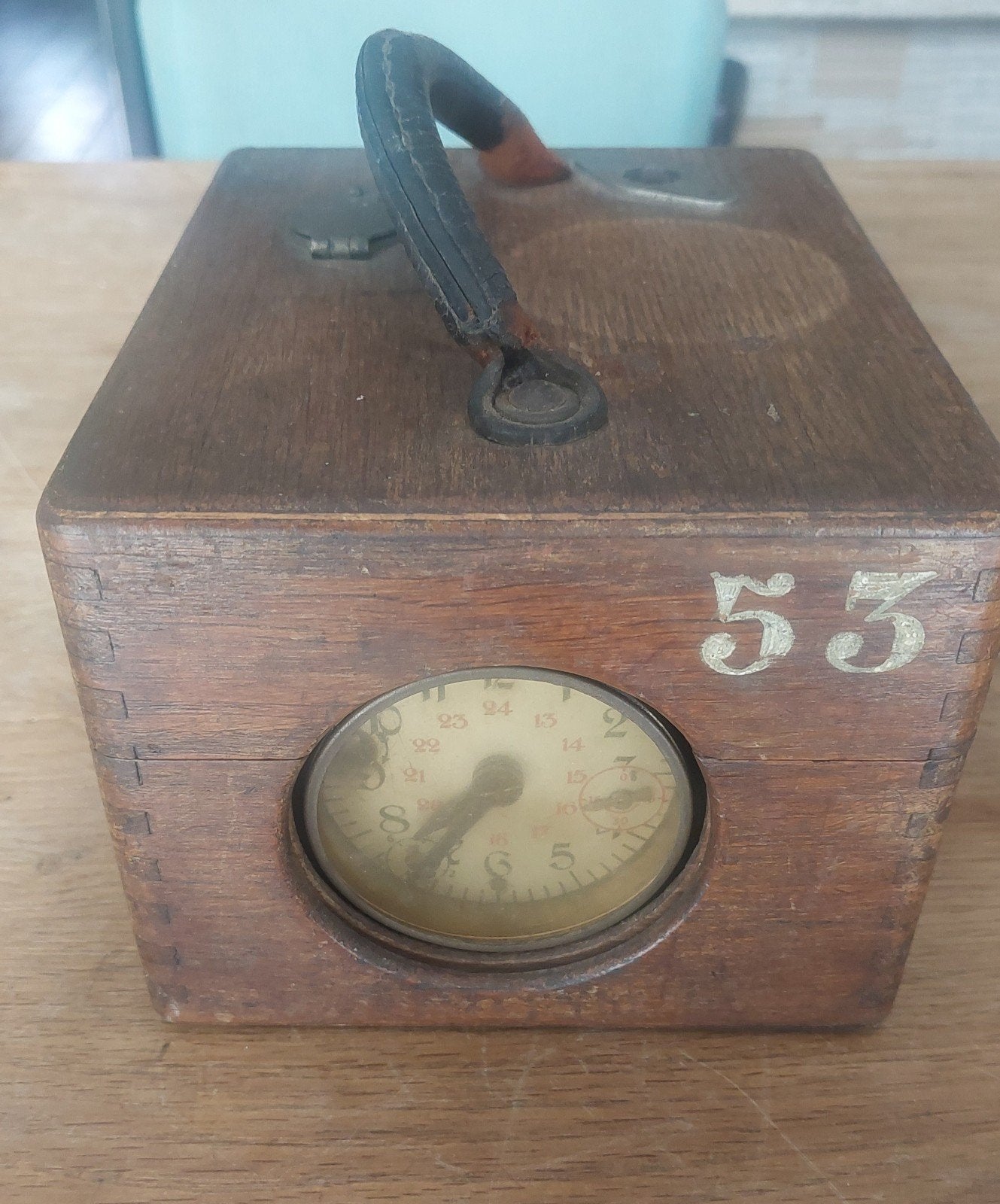 Duitse Duivenklok Benzing Orginal Breveté met D.R.G.M. keurm, Verzenden, Gebruikt