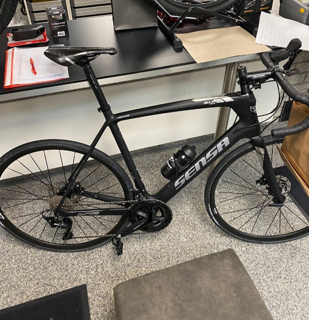 Sensa giulia carbon  met Shimano 105 groep en schijfremmen, Fietsen en Brommers, Fietsen | Racefietsen, Ophalen, Aluminium, Meer dan 20 versnellingen