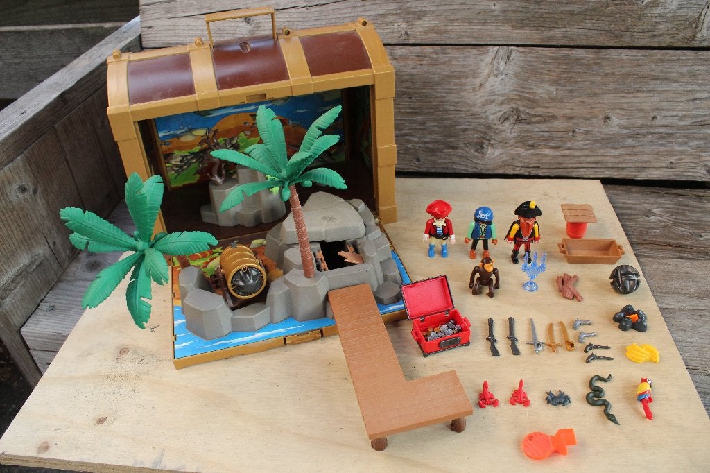Playmobil 4432 Piraten schatkist, Ophalen of Verzenden, Zo goed als nieuw, Complete set