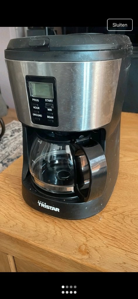 Lief koffie zet apparaat  met bonen, Gebruikt, Koffiemachine, 4 tot 10 kopjes, Koffiebonen
