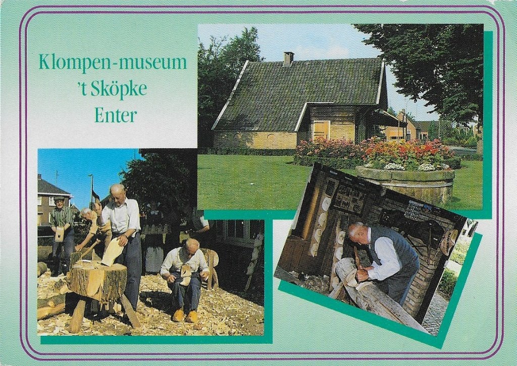 Enter Klompen Museum 't Skopke gelopen Ansichtkaart ( 301 ), Verzamelen, Ophalen of Verzenden, Voor 1920, Gelopen