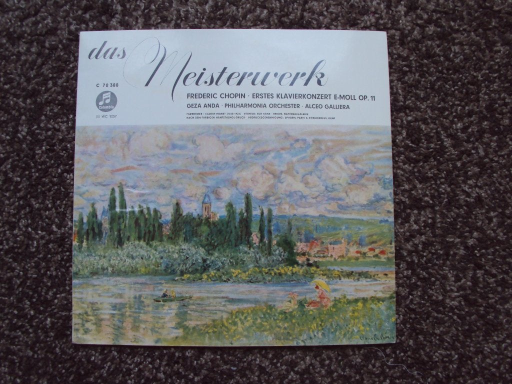 Das Meisterwerk - Frederic Chopin Erstes klavierkonzert, Kamermuziek, Ophalen of Verzenden, Zo goed als nieuw, 12 inch
