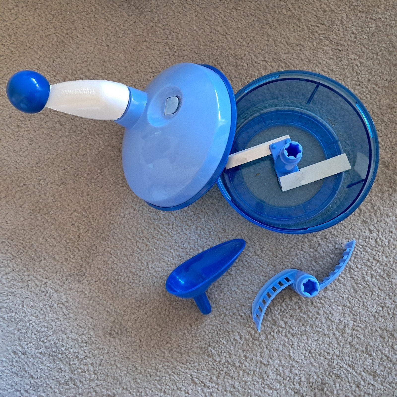 Quick chef Tupperware, Ophalen of Verzenden, Gebruikt, Blauw, Overige typen
