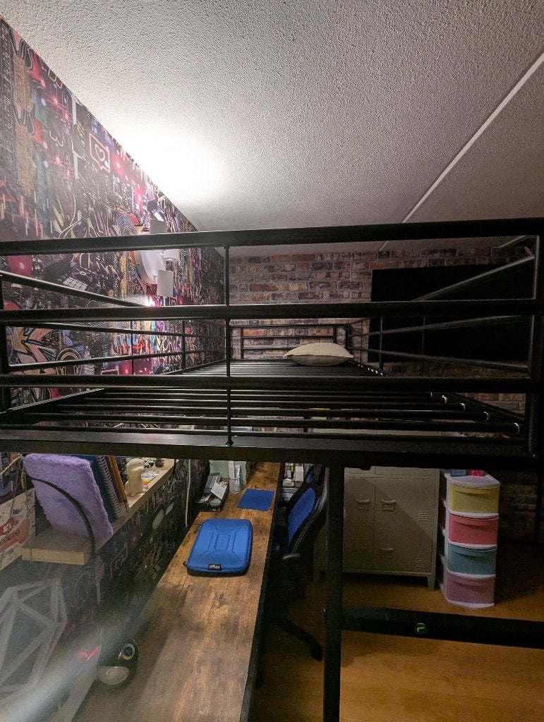 Stapelbed, Ophalen, Gebruikt, 90 cm, Eenpersoons