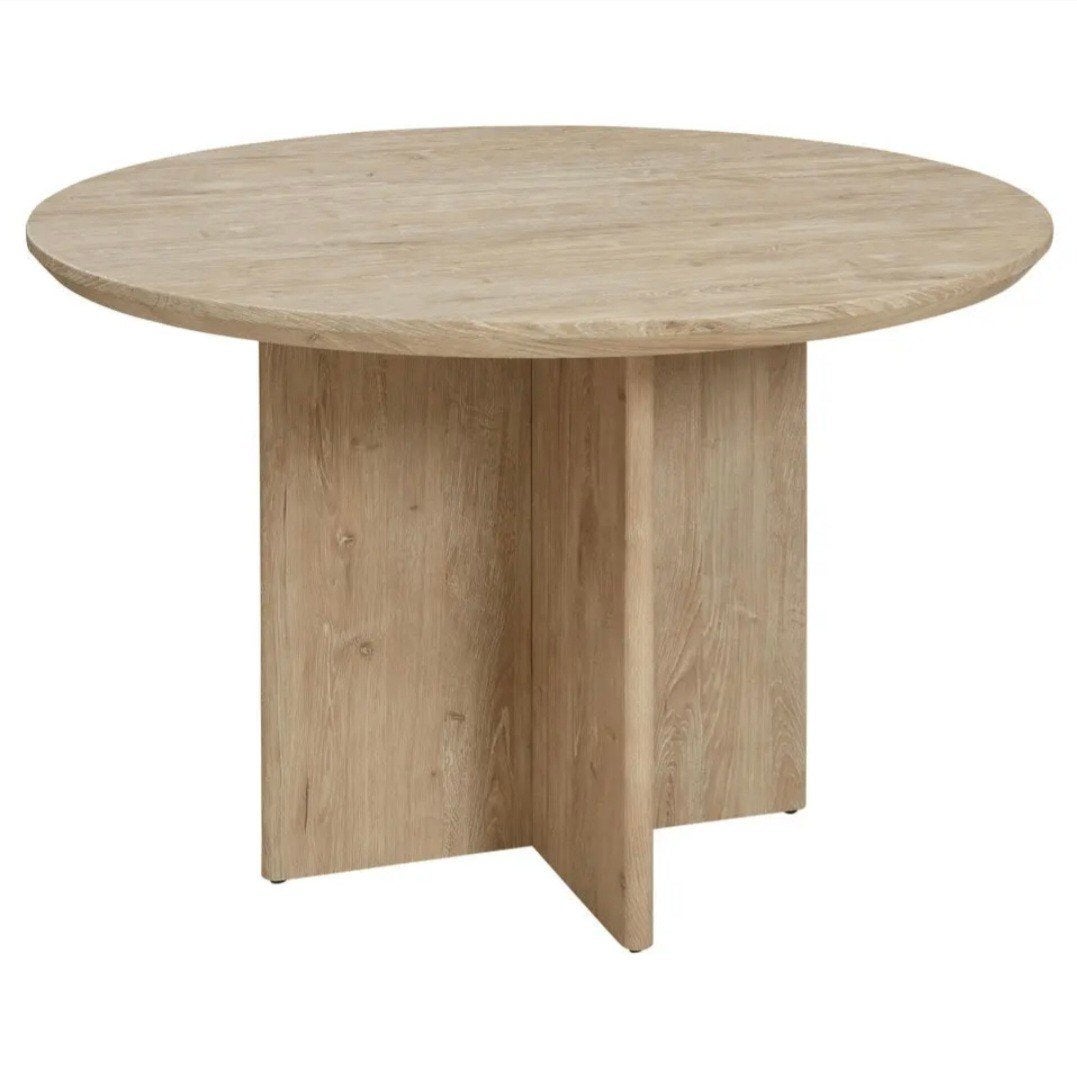 Ronde eettafel in Scandinavische stijl, 120 cm x 76 cm, Ophalen, Gebruikt, Rond, 100 tot 150 cm