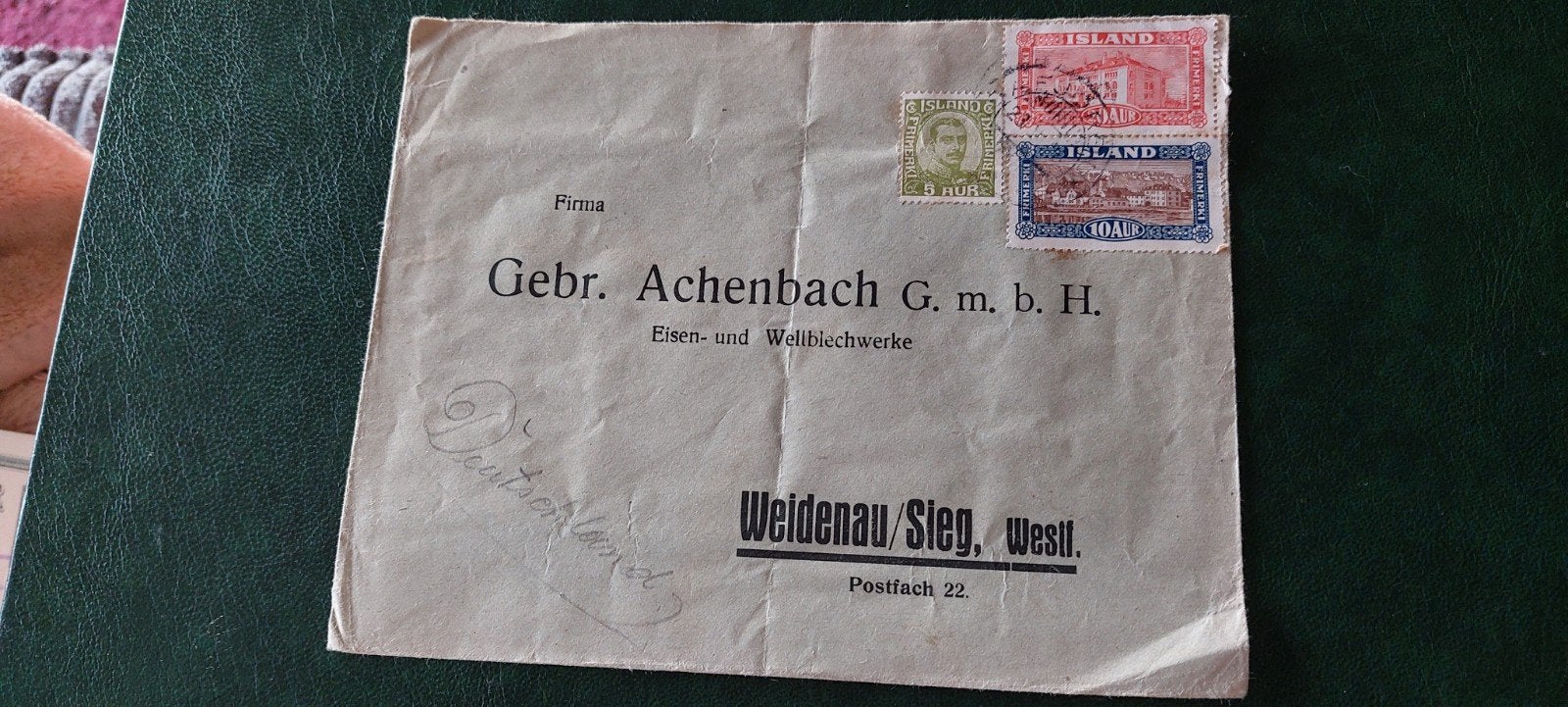 Envelop IJSLAND, Ophalen of Verzenden, Envelop