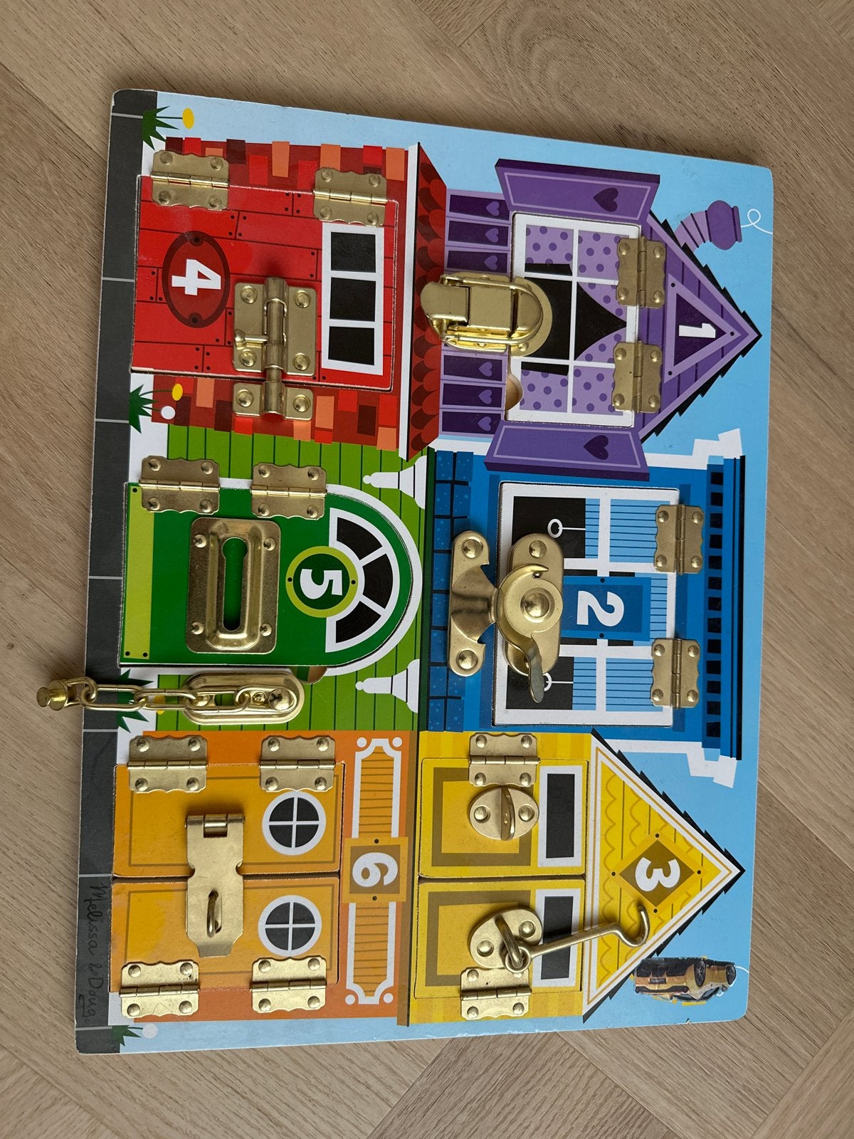 Melissa & Doug Sluitbord - Educatief Sensorisch Speelgoed, Ophalen, Zo goed als nieuw, Jongen of Meisje