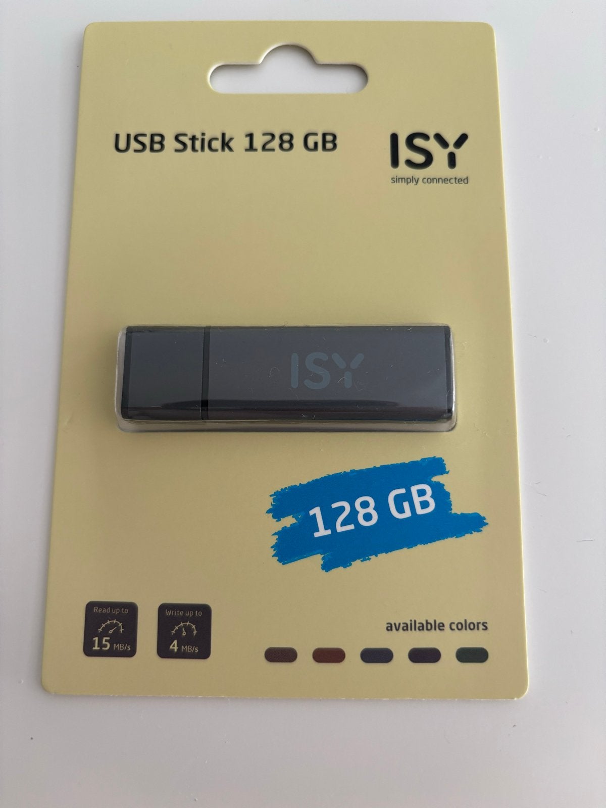 ISY USB Stick 128 GB - Nieuw in verpakking, Computers en Software, Ophalen of Verzenden, Nieuw, 128 GB