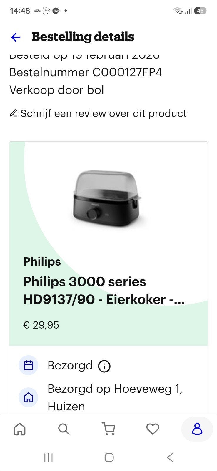 eierkoker Philips 3000 series HD9137/90, Witgoed en Apparatuur, Ophalen, Gebruikt