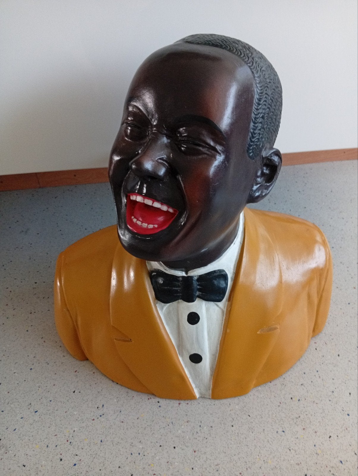 Louis Armstrong beeld buste, Ophalen, Gebruikt, Pop, Beeldje of Miniatuur