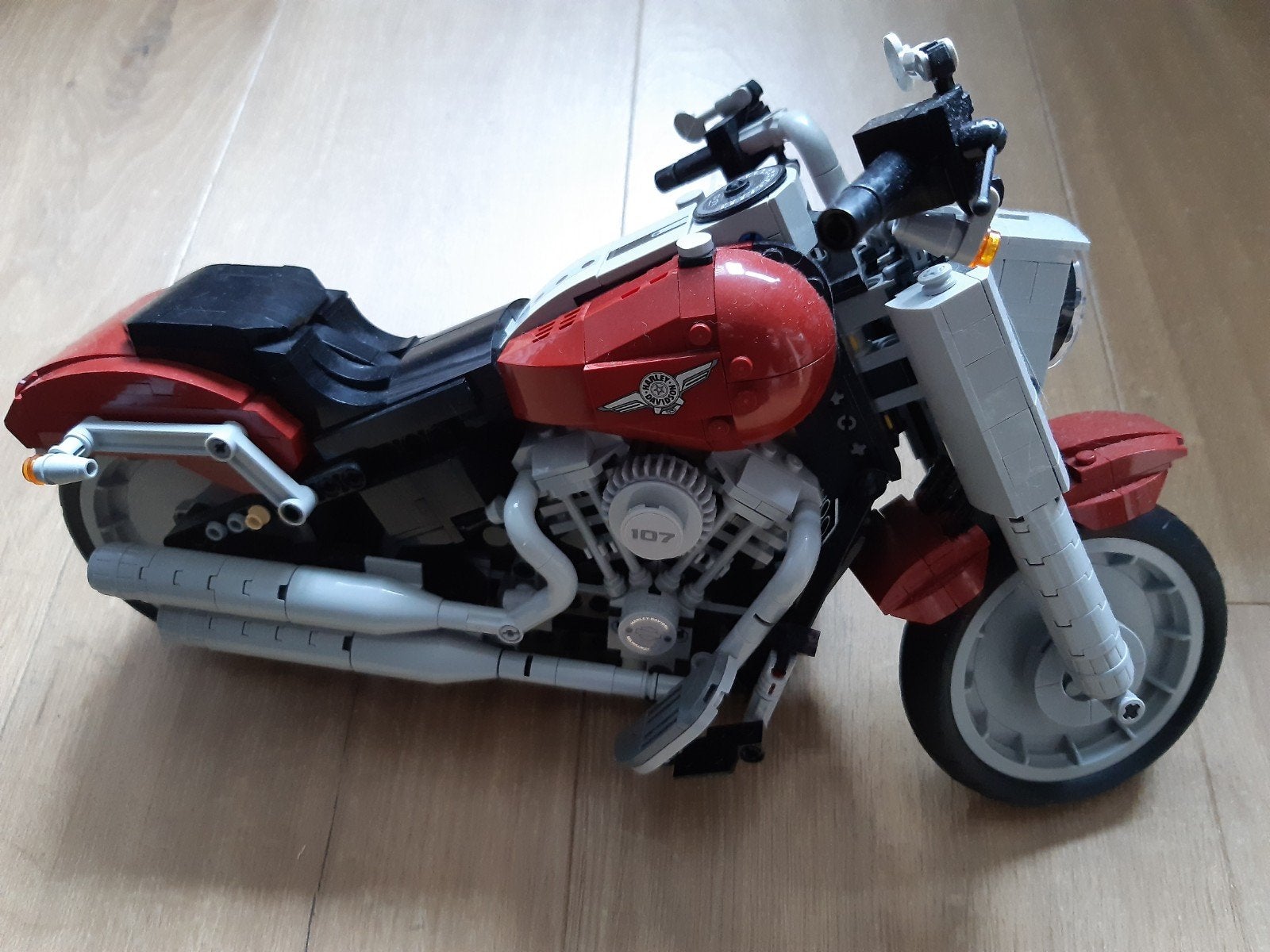 Lego Harley Davidson Fat Boy set 10269, Ophalen, Gebruikt, Lego, Inclusief instructies