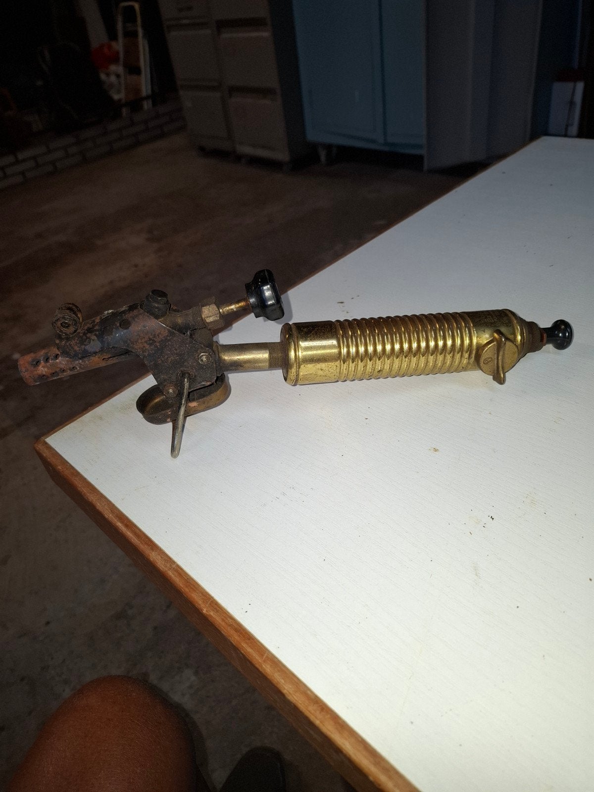 Vintage messing soldeerbrander, Antiek en Kunst, Ophalen of Verzenden