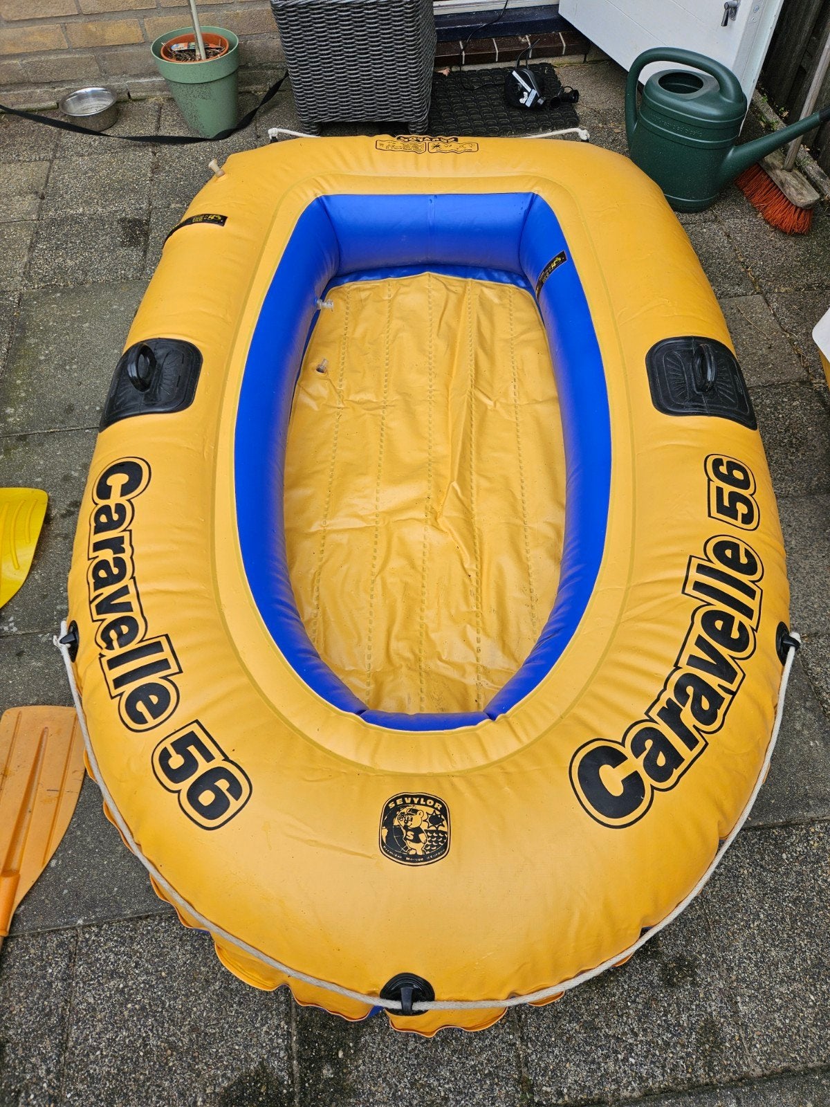 rubber roeiboot Sevylor Caravelle 56 4 peddels, Ophalen