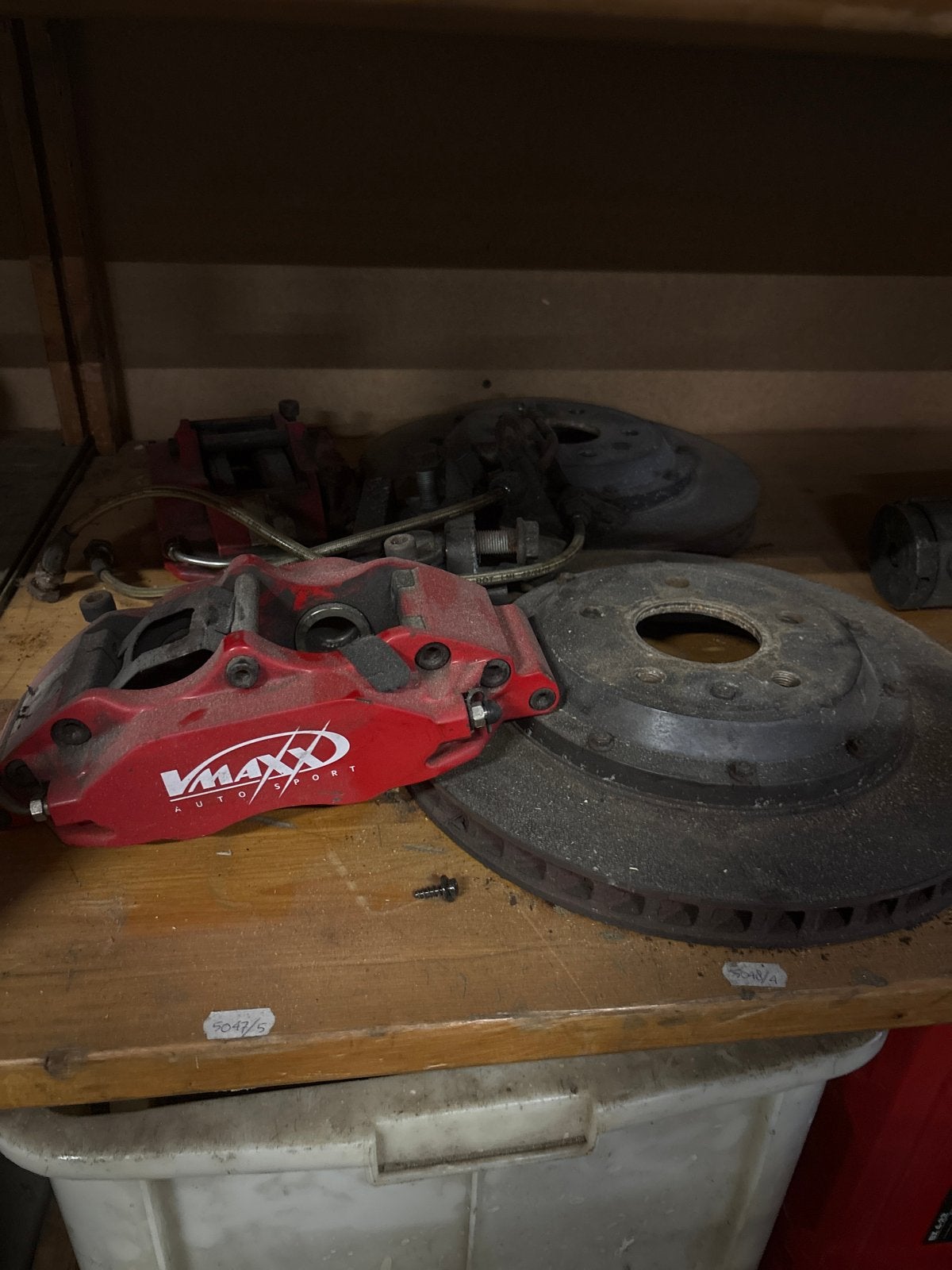 V-MAXX Big Brake Kit voor Golf 5 GTI en andere modellen, Auto-onderdelen, Remmen en Aandrijving, Ophalen, Gebruikt, Volkswagen