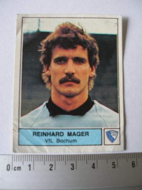 panini stickern fussball bundesliga 1979 Reinhard Mager, Verzamelen, Verzenden, Zo goed als nieuw, Sport