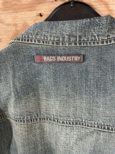 denim spijkerjas RAGS, Blauw, Maat 46/48 (XL) of groter, Ophalen of Verzenden, Onbekend