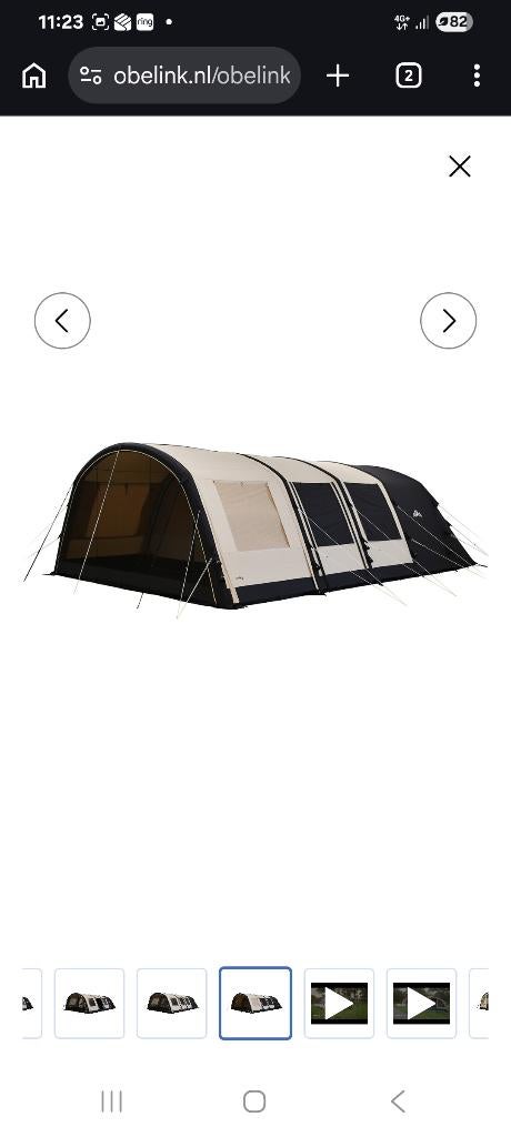 Miami 6 TC Easy Air opblaasbare tunneltent, Caravans en Kamperen, Tenten, Ophalen, Zo goed als nieuw, Tot en met 6