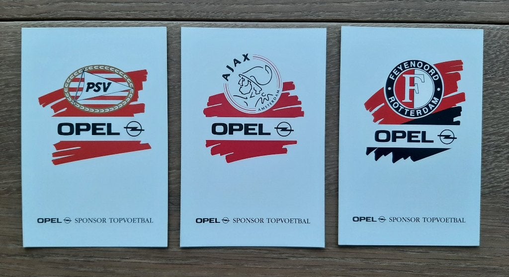 Vintage Sportkaarten Topvoetbalteams PSV Ajax Feyenoord, Ophalen, Zo goed als nieuw, Ajax, Overige typen