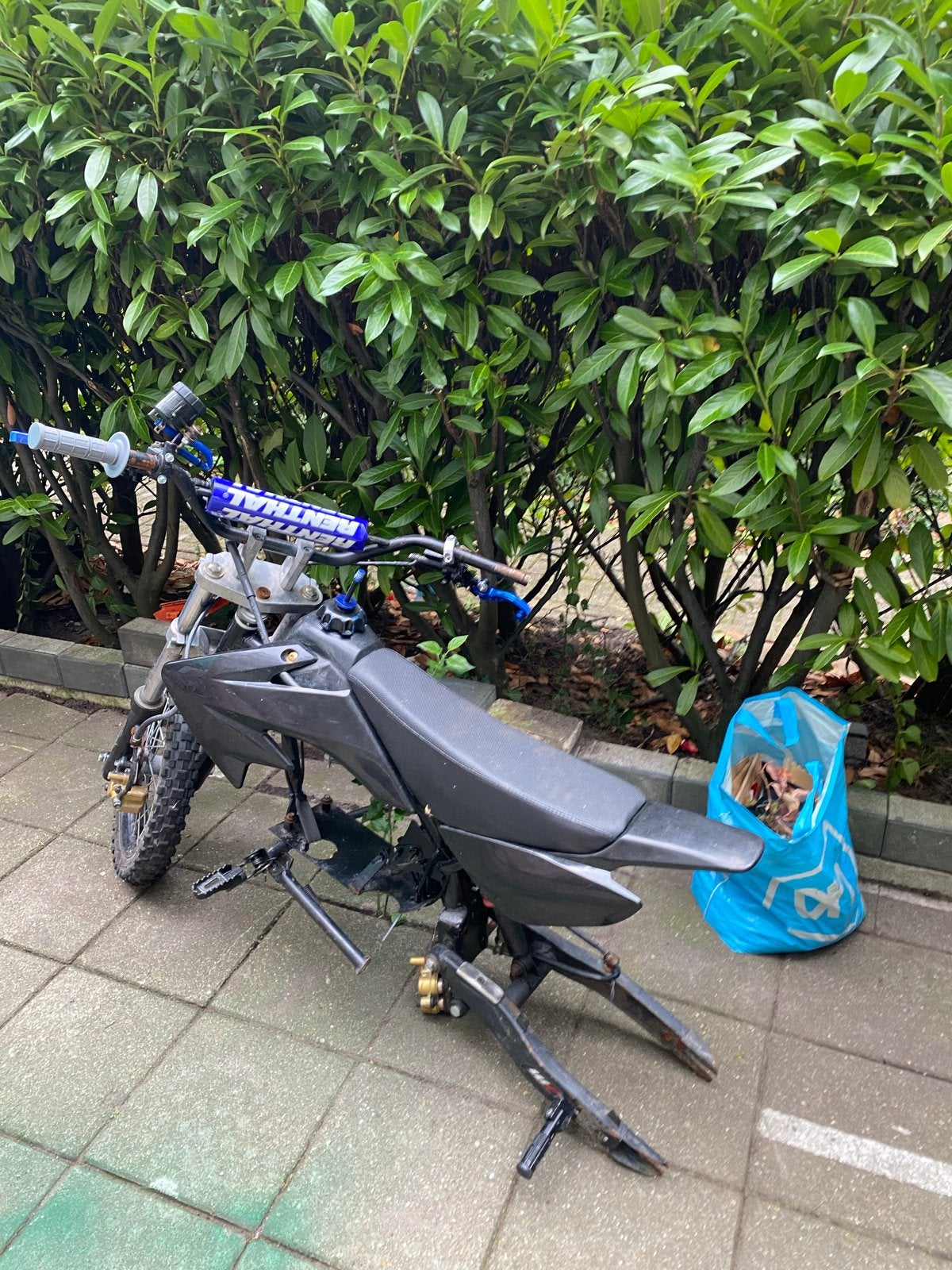 Crosser/Pitbike frame 125cc compleet met onderdelen, Ophalen, Gebruikt, Schijfrem, Pitbike