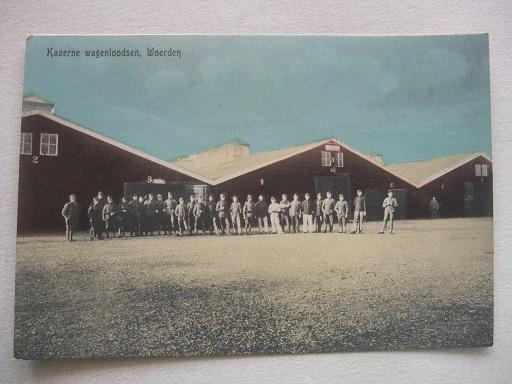 P186 Woerden - Kazerne wagenloodsen, Verzenden, Voor 1920, Ongelopen, Utrecht