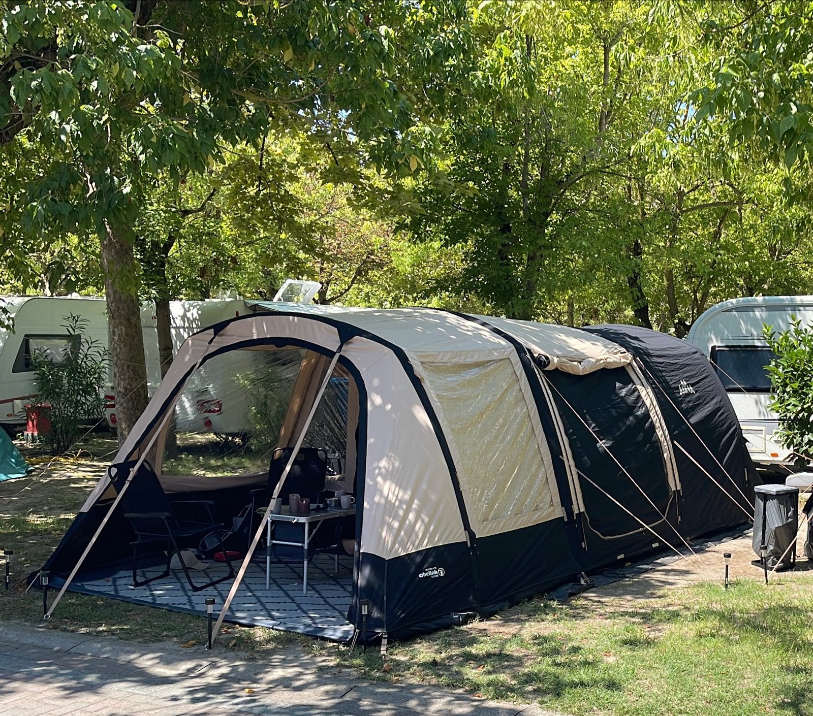 Obelink Hudson 4 easy air tent, Caravans en Kamperen, Ophalen, Zo goed als nieuw, Tot en met 4