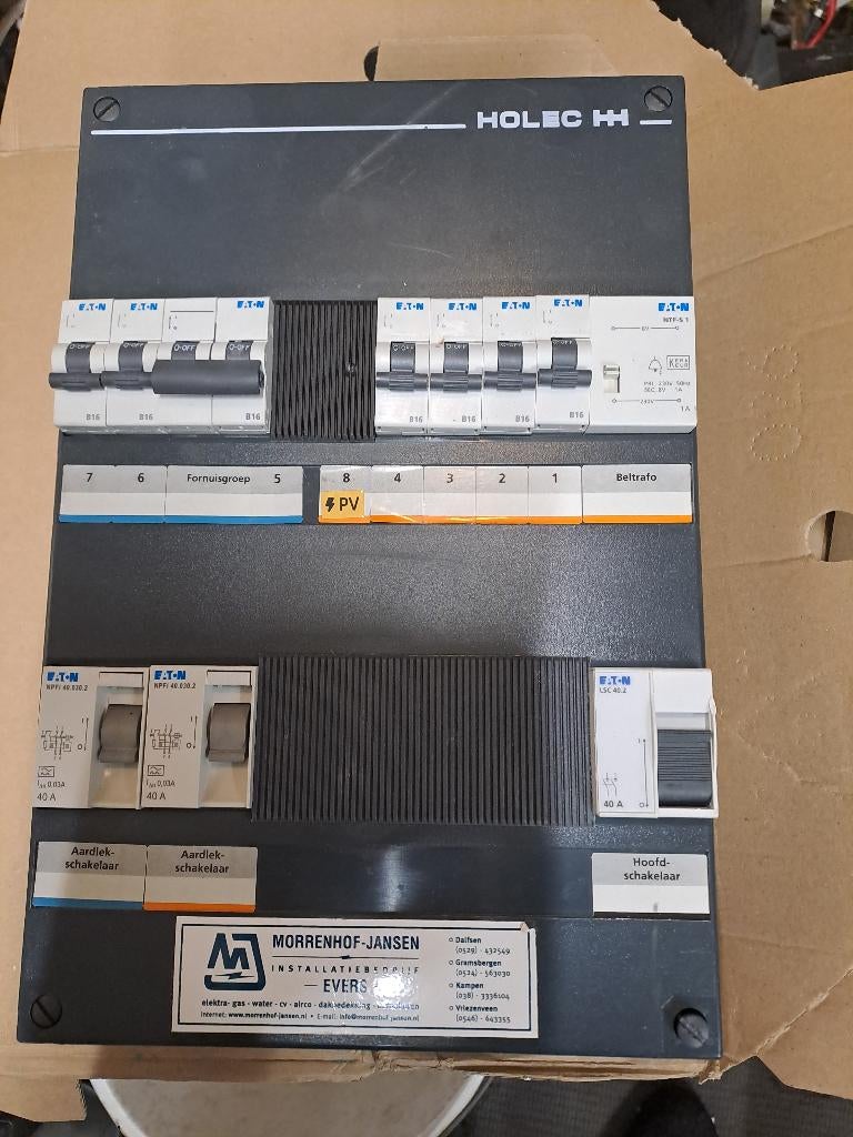 Eaton Groepenkast/meterkast, Doe-het-zelf en Verbouw, Ophalen of Verzenden, Gebruikt, Overige typen
