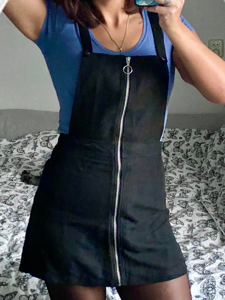 H&M Divided Salopette jurk Suede - Maat 36, Ophalen of Verzenden, Zo goed als nieuw, Maat 36 (S), Boven de knie