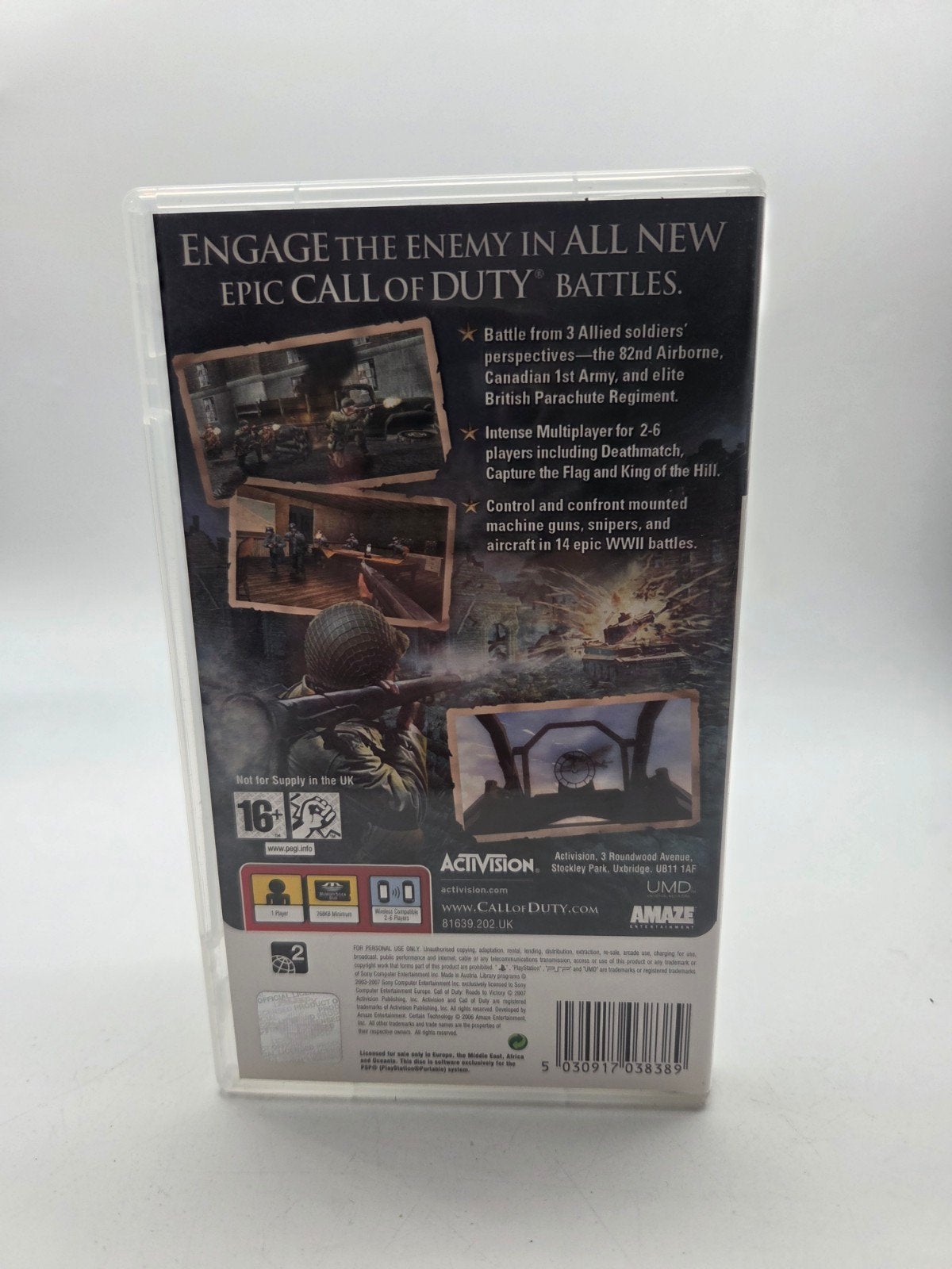 Call of Duty: Roads to Victory PSP - Actievolle Shooter, Ophalen of Verzenden, Retro Games, Marktplaats@Gameshopzwolle.nl, Zwolle