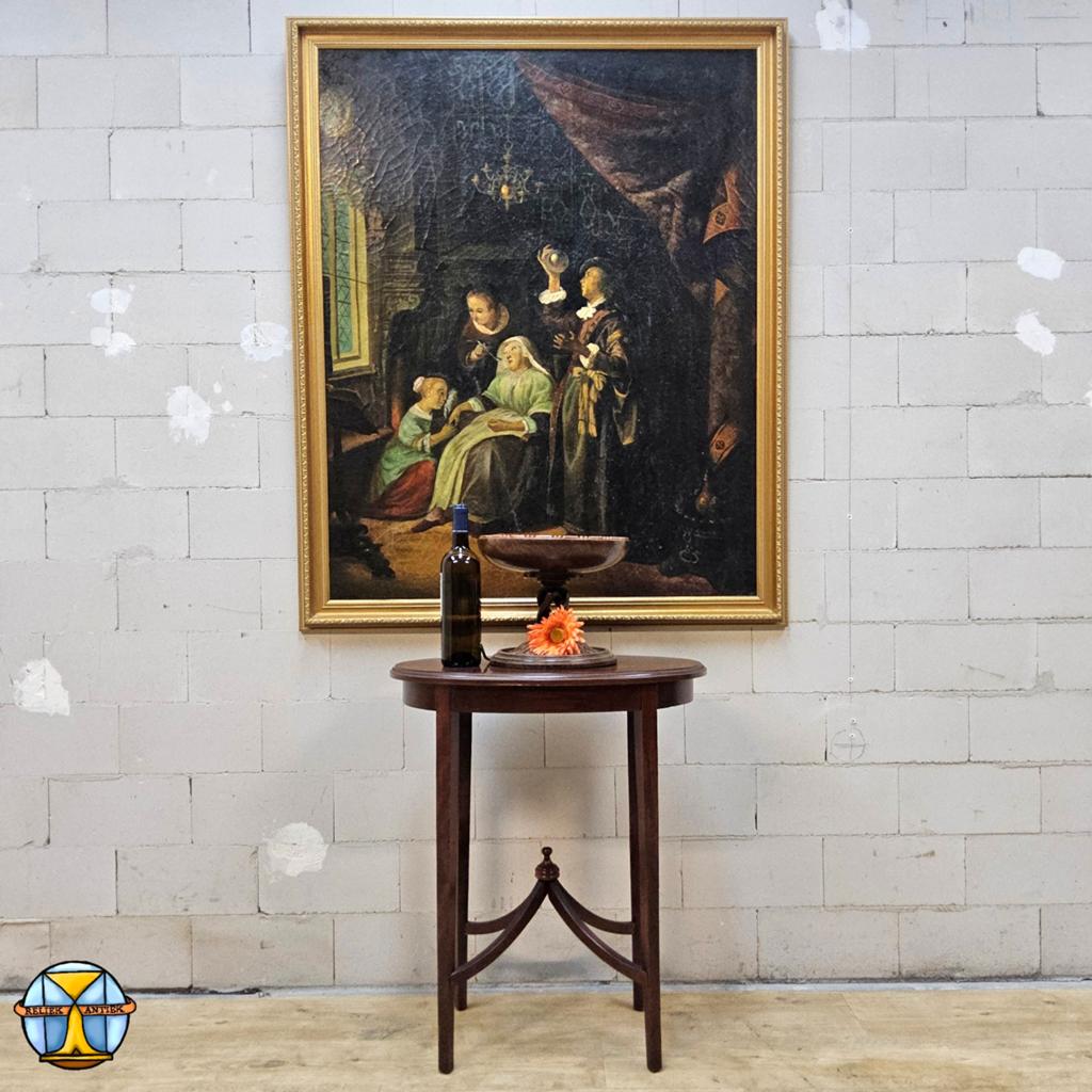 oude meester kunst kopie (Gerard Dou: De waterzuchtige vrouw, Antiek en Kunst, Kunst | Schilderijen | Klassiek, Ophalen of Verzenden