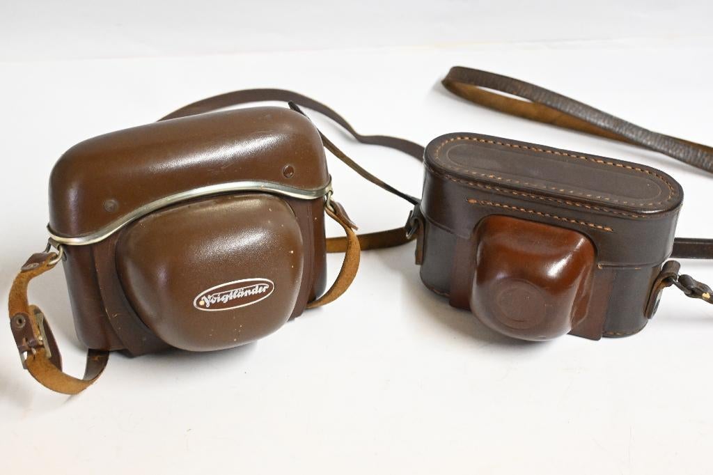 Voightländer prontor svs en voightlander 125 camera met tas, Ophalen of Verzenden, Fototoestel